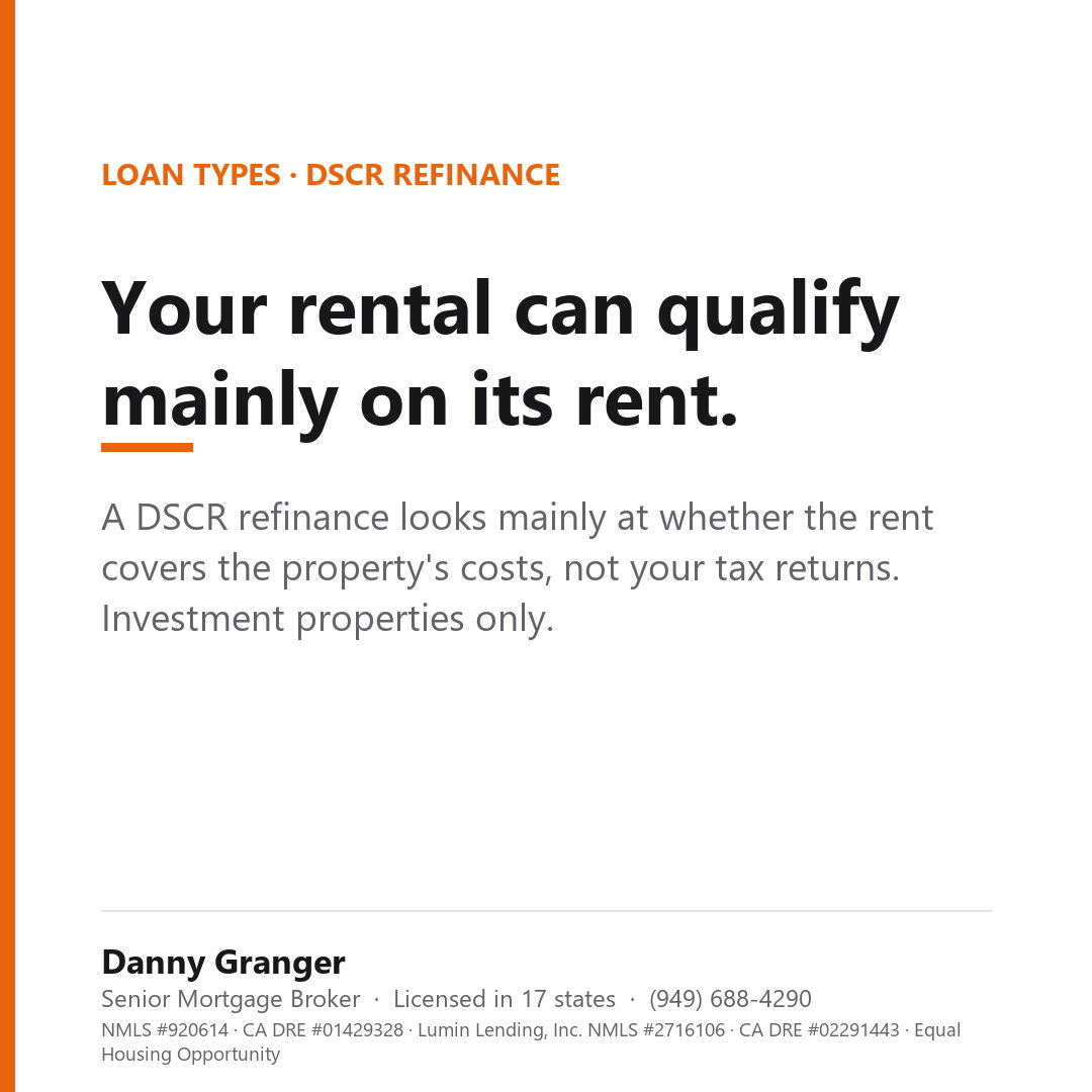 Your rental can qualify mainly on its rent.